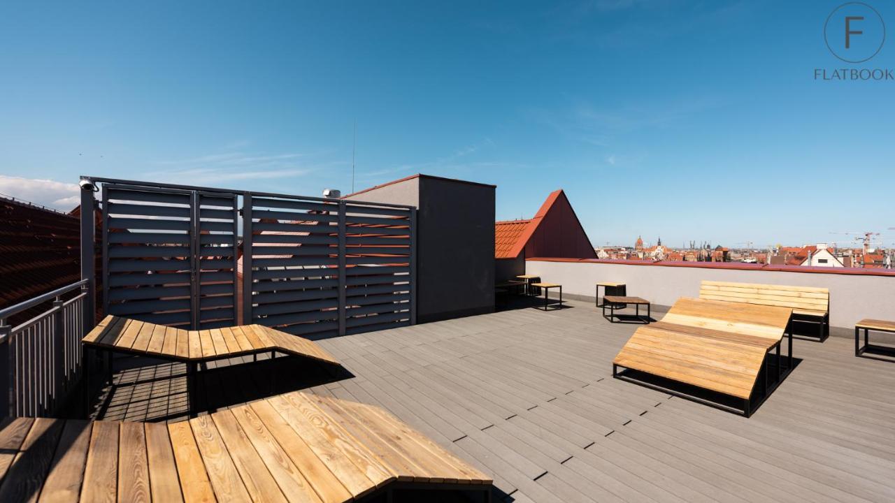 Flatbook Apartments Waterlane Island Spa With Riverview Gdansk Bagian luar foto